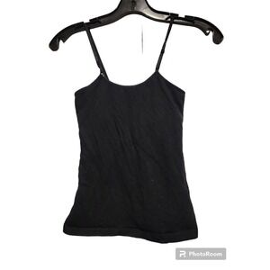 Zenana Girls Black Cami Tank Top Adjustable Straps Basic Layering Size 10‎